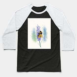 Bumblebee on Purple Flower Baseball T-Shirt